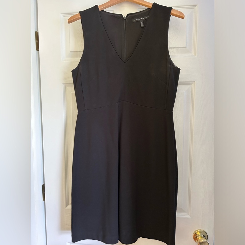 White House Black Market black sleeveless dress; Size 12
